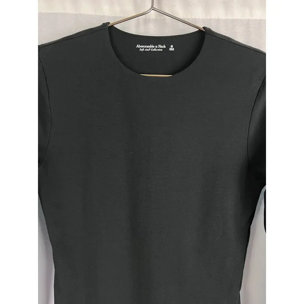 Abercrombie and Fitch Bodysuit Soft A&F Long Sleeve Black Capsule Normcore Basic - Picture 3 of 7